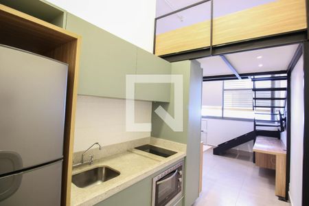 Studio à venda com 25m², 1 quarto e sem vagaCozinha