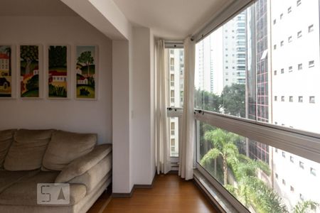 Varanda da Sala de apartamento para alugar com 2 quartos, 70m² em Vila Olímpia, São Paulo