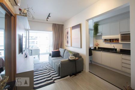 Sala de apartamento para alugar com 1 quarto, 53m² em Campo Belo, São Paulo