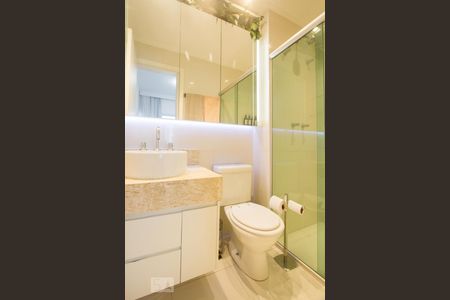 Banheiro Suíte de apartamento para alugar com 1 quarto, 53m² em Campo Belo, São Paulo