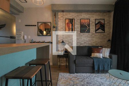 Sala de apartamento à venda com 1 quarto, 34m² em Pinheiros, São Paulo
