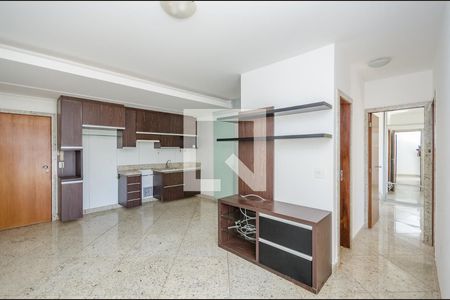 Sala - Cozinha de apartamento para alugar com 2 quartos, 74m² em Vila da Serra, Nova Lima