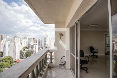Varanda da Sala de apartamento à venda com 3 quartos, 110m² em Vila Clementino, São Paulo