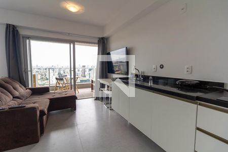Sala / Cozinha de apartamento à venda com 1 quarto, 37m² em Butantã, São Paulo