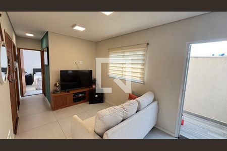 Sala de apartamento à venda com 2 quartos, 53m² em Campestre, Santo André