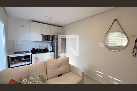 Sala de apartamento à venda com 2 quartos, 53m² em Campestre, Santo André