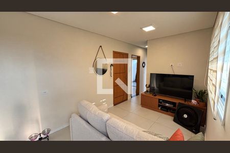 Sala de apartamento à venda com 2 quartos, 53m² em Campestre, Santo André