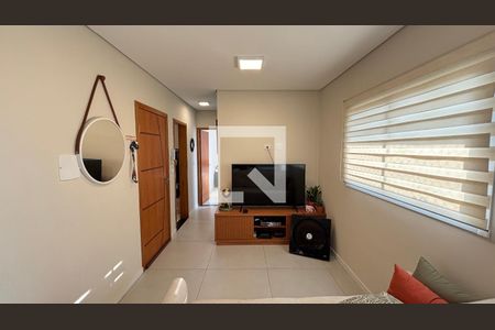 Sala de apartamento à venda com 2 quartos, 53m² em Campestre, Santo André