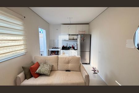 Sala de apartamento à venda com 2 quartos, 53m² em Campestre, Santo André