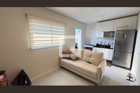Sala de apartamento à venda com 2 quartos, 53m² em Campestre, Santo André