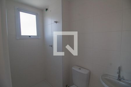 Banheiro da Suíte de apartamento para alugar com 1 quarto, 28m² em Jardim Caravelas, São Paulo