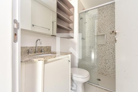 Banheiro de kitnet/studio para alugar com 1 quarto, 37m² em Santa Cecília, São Paulo