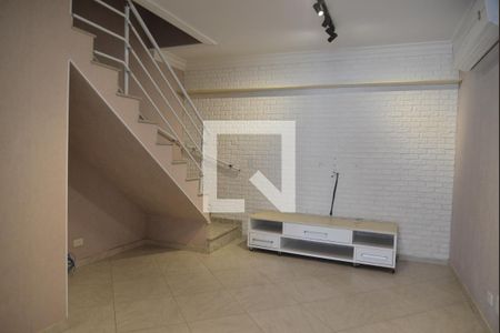 Sala de casa para alugar com 2 quartos, 99m² em Vila Camilópolis, Santo André