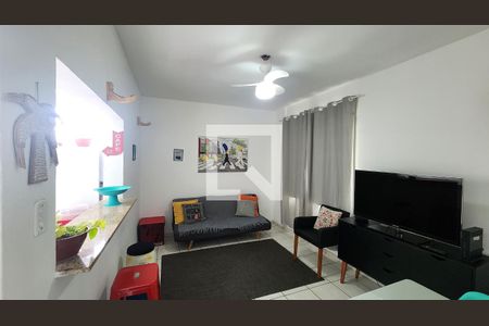Sala de apartamento para alugar com 1 quarto, 54m² em José Menino, Santos