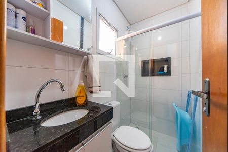 Banheiro  de apartamento à venda com 2 quartos, 100m² em Jardim das Maravilhas, Santo André