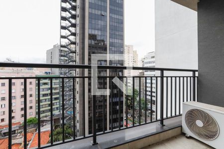 Varanda de kitnet/studio para alugar com 1 quarto, 36m² em Bela Vista, São Paulo