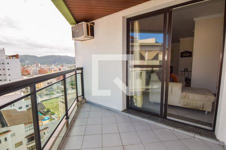 Varanda da Sala de apartamento para alugar com 3 quartos, 110m² em Loteamento João Batista Julião, Guarujá