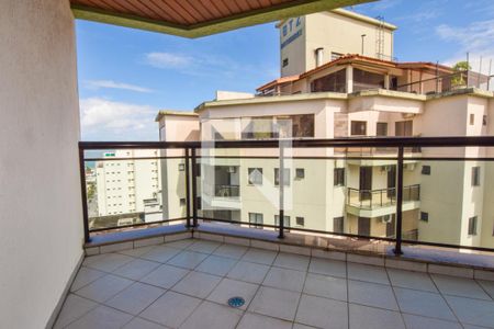 Varanda da Sala de apartamento para alugar com 3 quartos, 110m² em Loteamento João Batista Julião, Guarujá