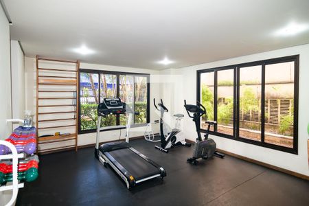 Apartamento para alugar com 48m², 1 quarto e 1 vaga Apartamento para alugar com 48m², 1 quarto e 1 vagaÁrea comum - Academia