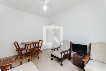 Sala de apartamento para alugar com 1 quarto, 55m² em Centro, São Vicente