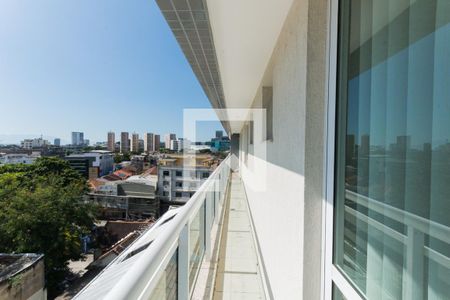 Varanda  de apartamento à venda com 2 quartos, 63m² em Praça da Bandeira, Rio de Janeiro