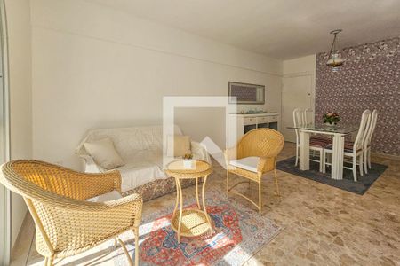 Sala de apartamento para alugar com 2 quartos, 100m² em Barra Funda, Guarujá