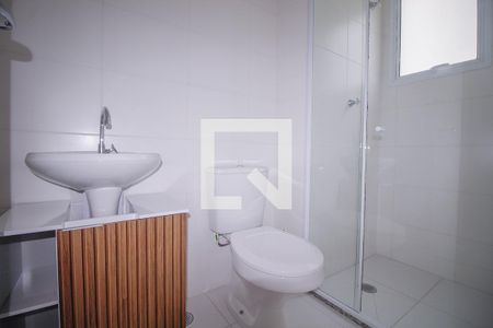 Banheiro da Suíte de apartamento para alugar com 1 quarto, 26m² em Jardim Adutora, São Paulo
