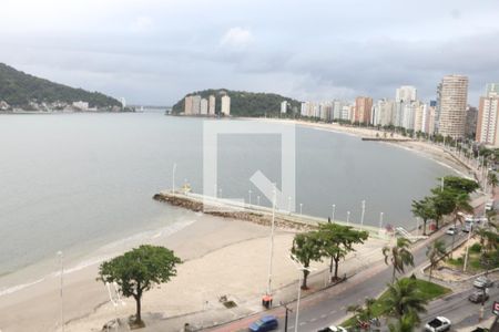 Vista da Varanda de apartamento para alugar com 1 quarto, 50m² em Centro, São Vicente