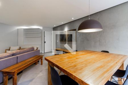Sala de apartamento para alugar com 3 quartos, 126m² em Indianópolis, São Paulo