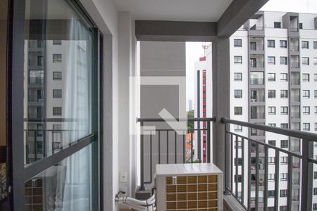 Varanda da Sala de apartamento para alugar com 1 quarto, 35m² em Mirandópolis, São Paulo