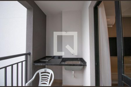 Varanda da Sala de apartamento para alugar com 1 quarto, 35m² em Mirandópolis, São Paulo