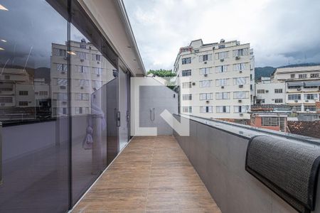 Sala Varanda de apartamento para alugar com 1 quarto, 62m² em Tijuca, Rio de Janeiro
