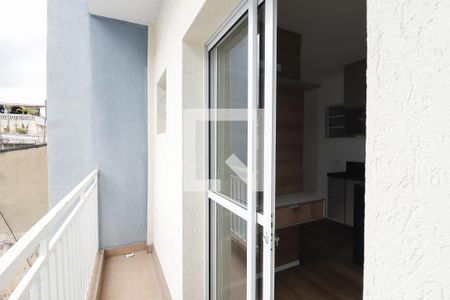 Varanda da Sala/Cozinha de apartamento para alugar com 1 quarto, 30m² em Jardim do Tiro, São Paulo