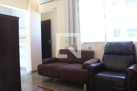 Sala de apartamento para alugar com 1 quarto, 40m² em Itararé, São Vicente