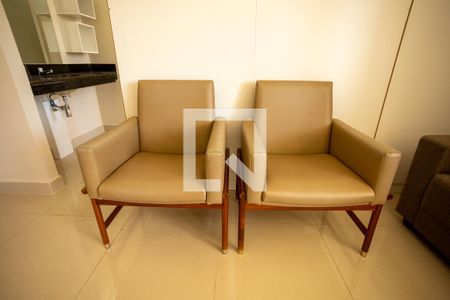 Sala - Detalhe de apartamento para alugar com 1 quarto, 52m² em Setor Bueno, Goiânia