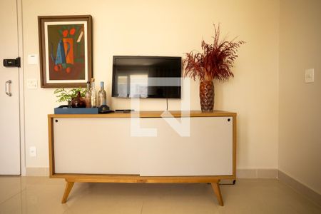 Sala - Detalhe de apartamento para alugar com 1 quarto, 52m² em Setor Bueno, Goiânia