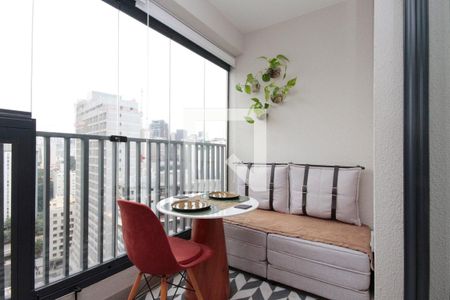 Studio à venda com 25m², 0 quarto e sem vagaVaranda