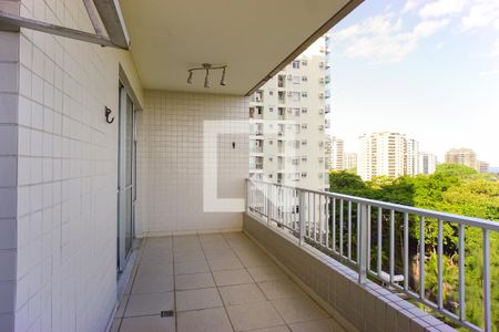 Varanda da Sala de apartamento à venda com 3 quartos, 77m² em Barra da Tijuca, Rio de Janeiro