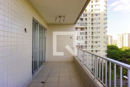 Varanda da Sala de apartamento à venda com 3 quartos, 77m² em Barra da Tijuca, Rio de Janeiro
