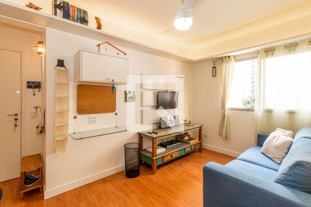 Sala de apartamento para alugar com 1 quarto, 40m² em Indianópolis, São Paulo