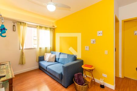 Sala de apartamento para alugar com 1 quarto, 40m² em Indianópolis, São Paulo