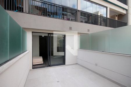 Studio à venda com 40m², 1 quarto e sem vagaVaranda