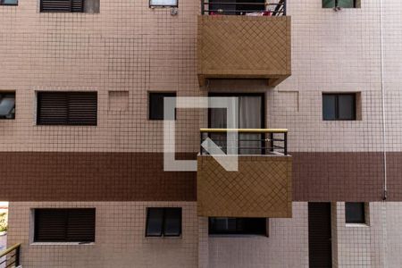 Vista da varanda de apartamento para alugar com 1 quarto, 46m² em Guilhermina, Praia Grande