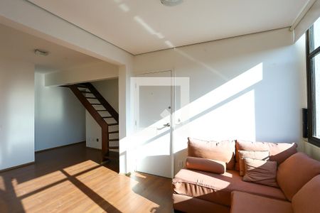 Sala  de apartamento à venda com 1 quarto, 77m² em Paraíso do Morumbi, São Paulo