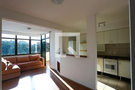 Sala  de apartamento à venda com 1 quarto, 77m² em Paraíso do Morumbi, São Paulo