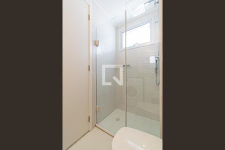 Banheiro Social/Lavanderia de kitnet/studio para alugar com 1 quarto, 21m² em Vila Clementino, São Paulo