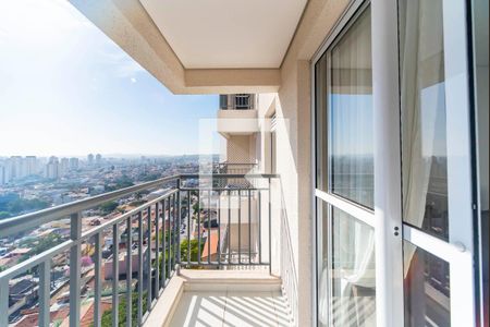 Varanda da Sala de apartamento para alugar com 2 quartos, 49m² em Vila Eldízia, Santo André