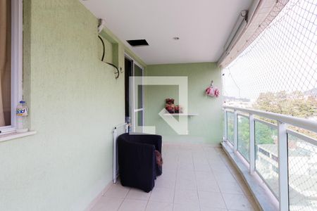 Varanda da Sala de apartamento para alugar com 3 quartos, 92m² em Jacarepaguá, Rio de Janeiro