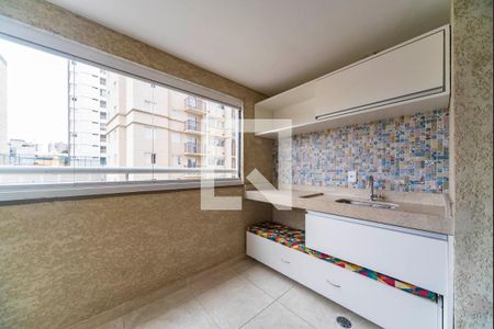 Varanda da Sala de apartamento à venda com 2 quartos, 70m² em Vila Valparaíso, Santo André