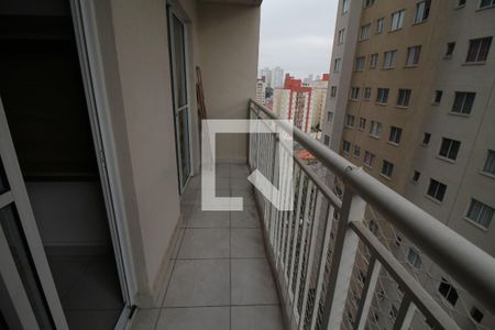 Varanda da Sala de apartamento para alugar com 1 quarto, 30m² em Vila Penteado, São Paulo